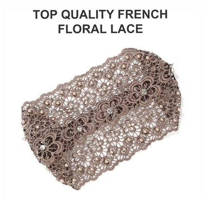 🌞Summer Sale 49% OFF🔥Plum Blossom Hollow Beaded Wide Headband