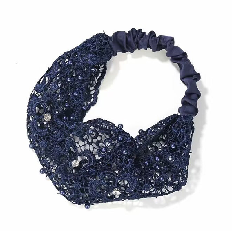 🌞Summer Sale 49% OFF🔥Plum Blossom Hollow Beaded Wide Headband