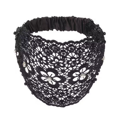 🌞Summer Sale 49% OFF🔥Plum Blossom Hollow Beaded Wide Headband