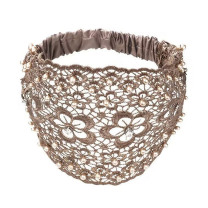🌞Summer Sale 49% OFF🔥Plum Blossom Hollow Beaded Wide Headband