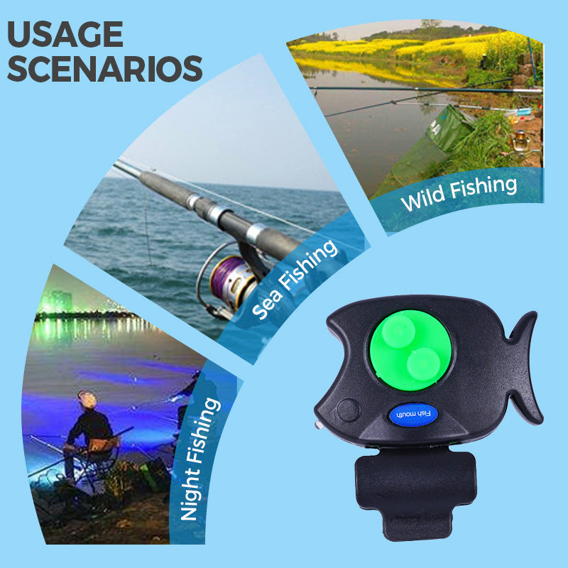Fish-Shaped Night Vision Sound & Light Alarm