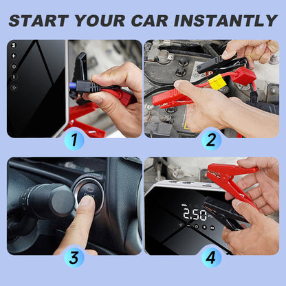 All-in-One Car Emergency Starting Power Supply & Inflatable Pump Set