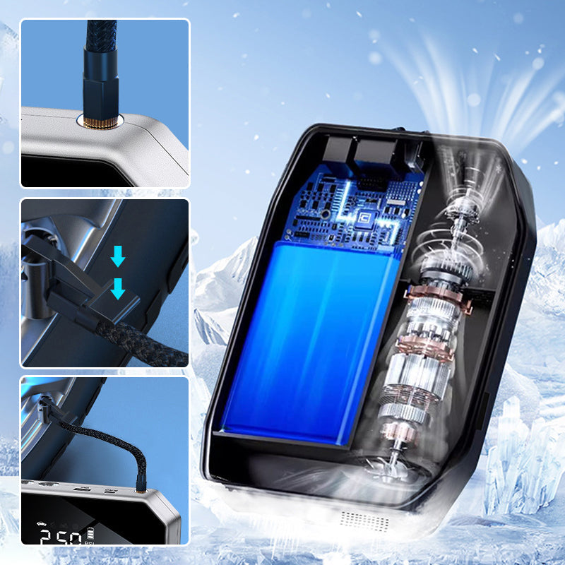 All-in-One Car Emergency Starting Power Supply & Inflatable Pump Set