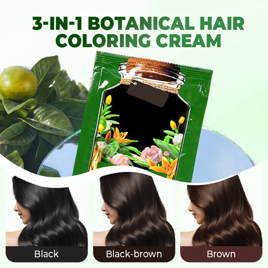 💥Buy more, get 30% off 💥3-In-1 Botanical Hair Coloring Cream