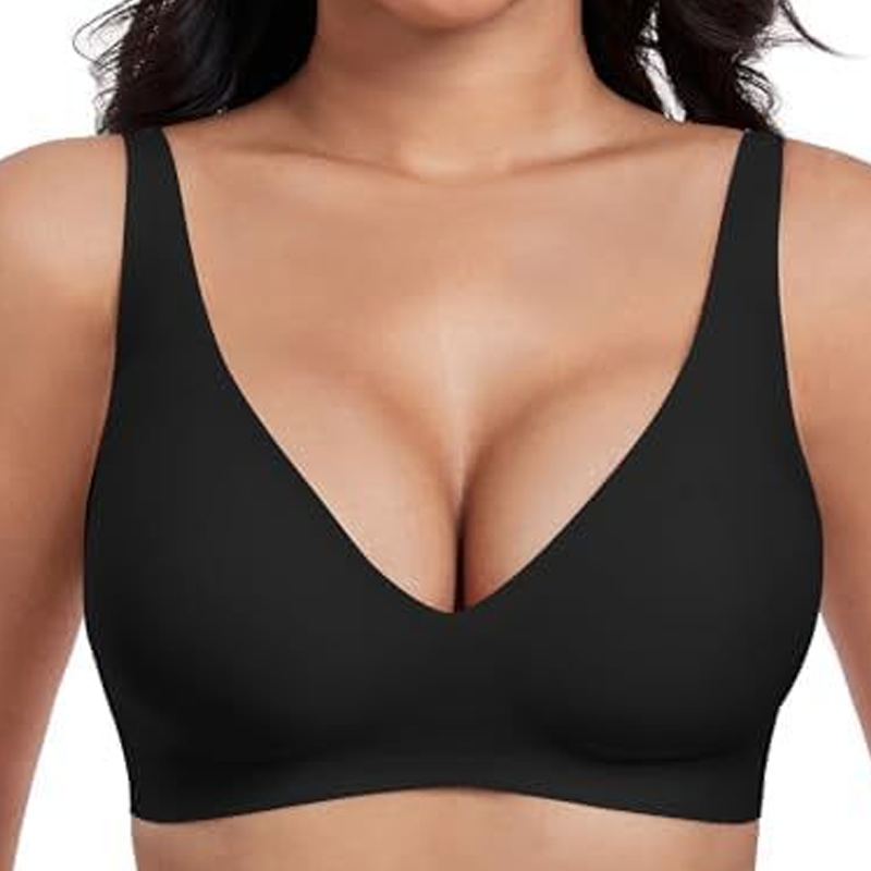 🍃Summer Hot Sale 49% OFF⏰Deep V Plunge Push-up Wirefree Seamless Jelly Bra