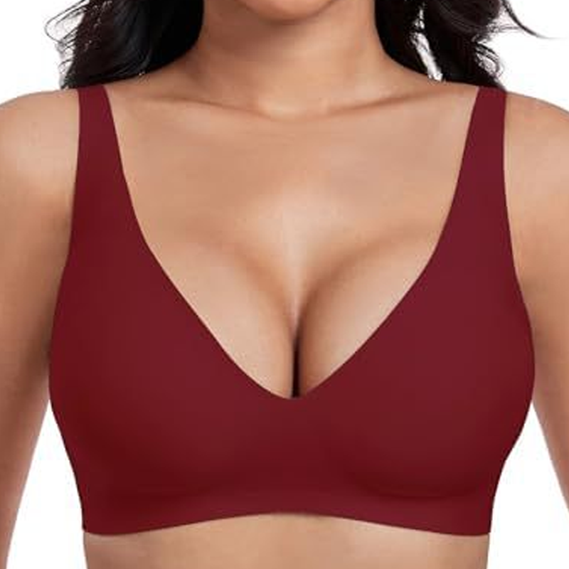 🍃Summer Hot Sale 49% OFF⏰Deep V Plunge Push-up Wirefree Seamless Jelly Bra