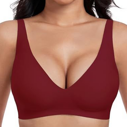 🍃Summer Hot Sale 49% OFF⏰Deep V Plunge Push-up Wirefree Seamless Jelly Bra