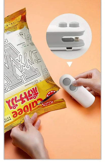 💥Mini Sealer Small Household Hand Pressure Sealer Portable Snack Plastic Bag Heat Sealing Machine
