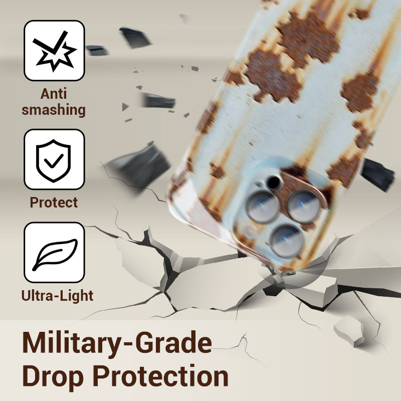 🔥2025 NEW ARRIVAL 🔩Vintage Rust Hard Case For iPhone🔥