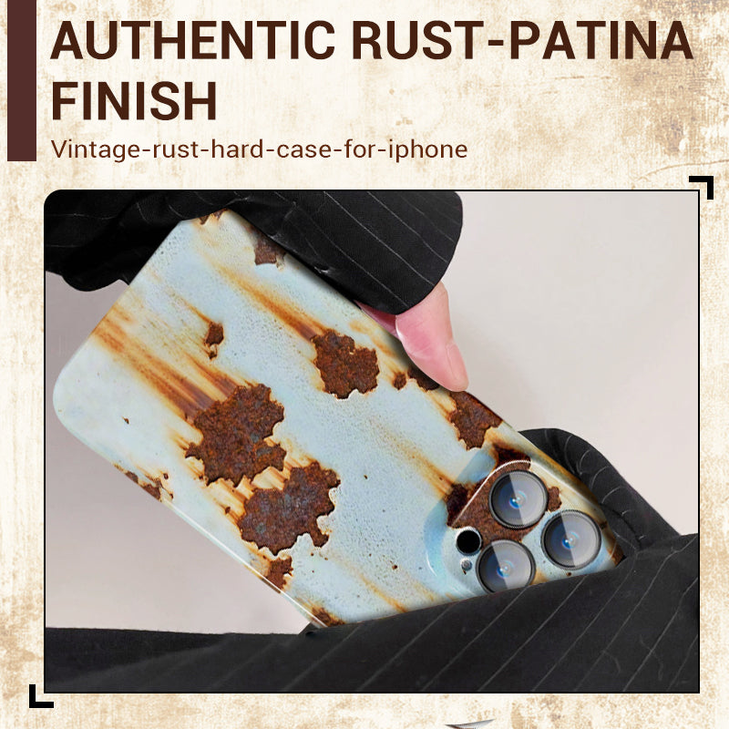 🔥2025 NEW ARRIVAL 🔩Vintage Rust Hard Case For iPhone🔥