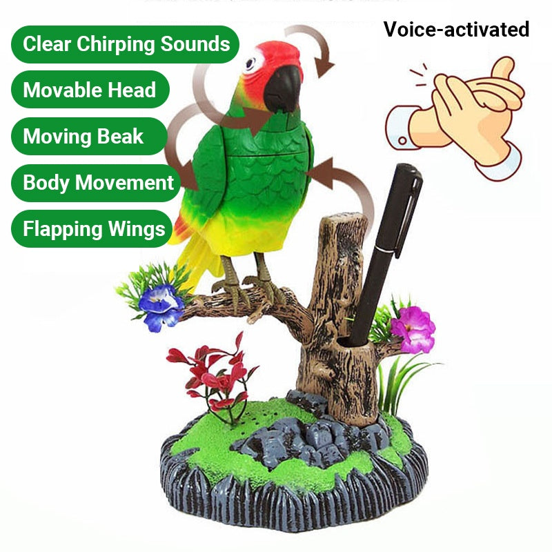 💗LAST DAY PROMOTION - 50%OFF💗Voice-Activated Chirping Bird Interactive Toy