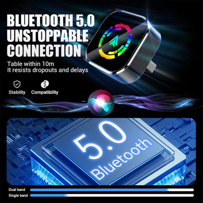 2-in-1 Wireless Adapter for iPhone & Android Auto