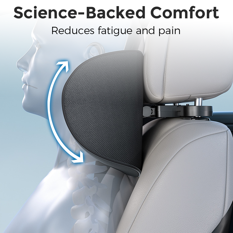 Adjustable U-Shaped Car Headrest Pillow