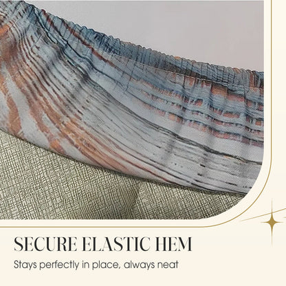 Elastic Edge Waterproof Round Tablecloth