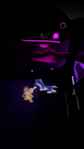 LED Cartoon Car Projector Light